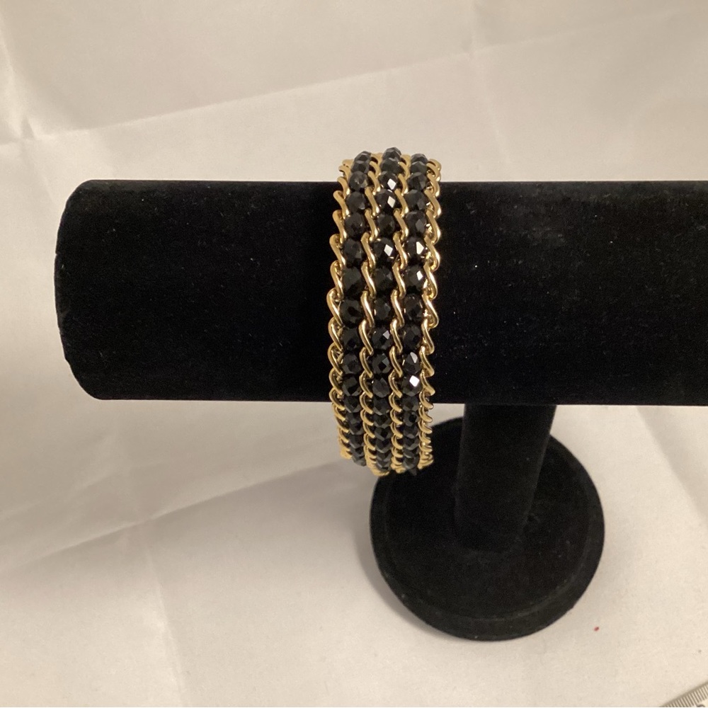 Fifth Avenue Collection black and goldtone bracelet